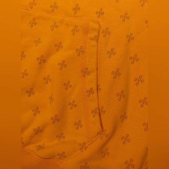 OVO MONOGRAM October's Very Own Drake Logo Terry Cloth Orange Hoodie mens Small - Picture 9 of 14
